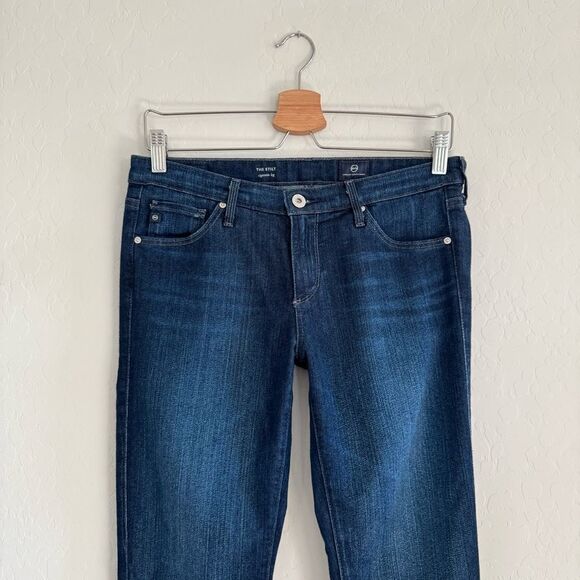 AG Adriano Goldschmied The Stilt Cigarette Leg Dark Wash Jeans Like New Size 28 - Picture 6 of 14